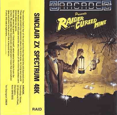 Raider of the Cursed Mine box art for ZX Spectrum